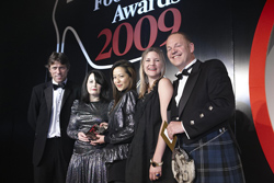 Presentation of the award for best Women's shoe retailer 2009.