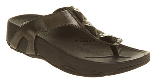 skechers black tone up sandals