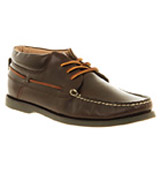 Ralph lauren Blackley mid boat shoe Dark brown leather