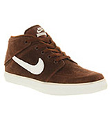 Nike Suketo mid Dark brown white