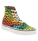 Vans Authentic hi Leopard black rainbow