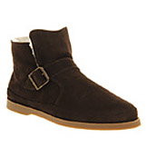 Ask the missus Divorce shearling boot Chocolate suede