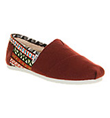 Toms Toms classic exclusive Aztec burgundy