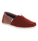 Toms Toms classic exclusive Bordo canvas dot