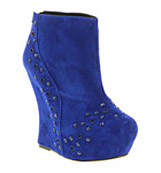 Office Dixie Electric blue suede