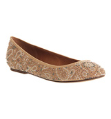 Jeffrey campbell Ella stud pump Nude suede