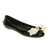 Ted baker Joleey ballerina Black cream pvc