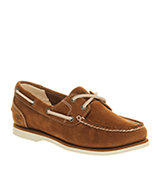Timberland Womens boat shoe classic Tan