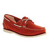 Timberland Womens boat shoe classic Dark red
