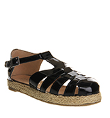 Office Pretend t bar Black patent leather