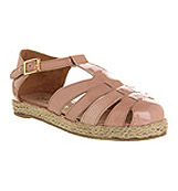 Office Pretend t bar Nude patent leather