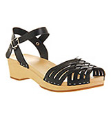 Swedish hasbeens Braided low exclusive Black nature