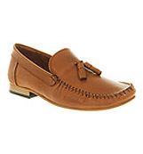 Ask the missus Joey tassle loafer Tan leather