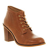 Office Unruley lace up Tan leather
