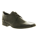 Office Chester tramline lace Black leather