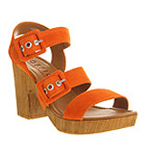 Office Future strap sandal Orange suede