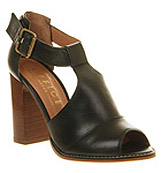 Office Opal Black leather