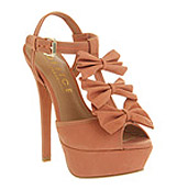 Office Outrageous bow sandal Coral