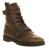 Office Underneath boot Khaki leather