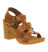 Office Fawn sandal Tan leather