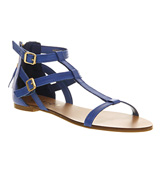 Office Infinity sandal Blue leather