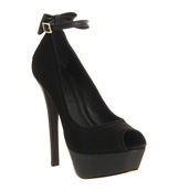 Office Rascal bow Black nubuck