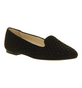 Office Parade slipper Black suede