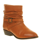 Office Boston cross strap Tan leather