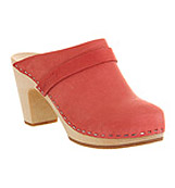 Swedish hasbeens Slip in super high Red nubuck