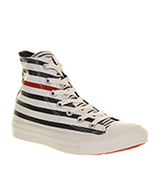 Converse All star hi White navy red nautica...