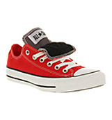 Converse All star ox low double to Varsity red steel grey...