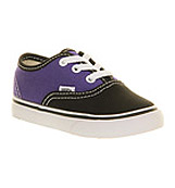 Vans Authentic kids 12+ months Black liberty purple