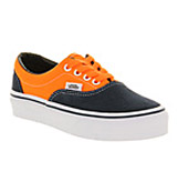 Vans Era kids Neon orange dress blue