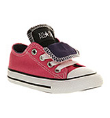 Converse Double tongue ox low kids Carmine purple black