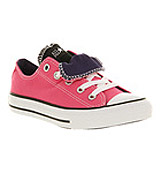 Converse Double tongue ox low kids Carmine purple black