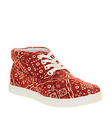 Toms Youth botas Red bandanna