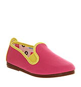 Flossy Flossy plimsole Bright pink yellow pip...