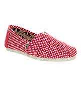 Toms Classic slip on Pink dot exclusive