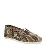 Toms Classic slip on Snake canvas exclusive
