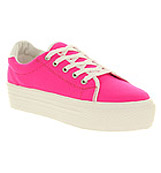 Office Match point lace up Pink neoprene