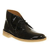 Clarks originals Desert boot Black patent