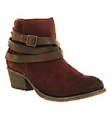 H by hudson Horrigan Bordeaux red suede