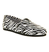 Toms Seasonal classic slip on Zebra exclusive