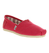 Toms Seasonal classic slip on Earthwise pink