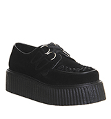 Underground Double sole creeper Black suede