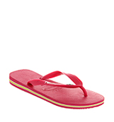 Havaianas Brazil logo flip flop Fuschia