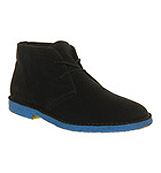 Ask the missus Cookie desert boot Navy suede blue sole