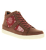Poste Newton mid sneaker Bordo nubuck bandana p...