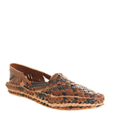 Poste Hurrache loafer Brown navy leather