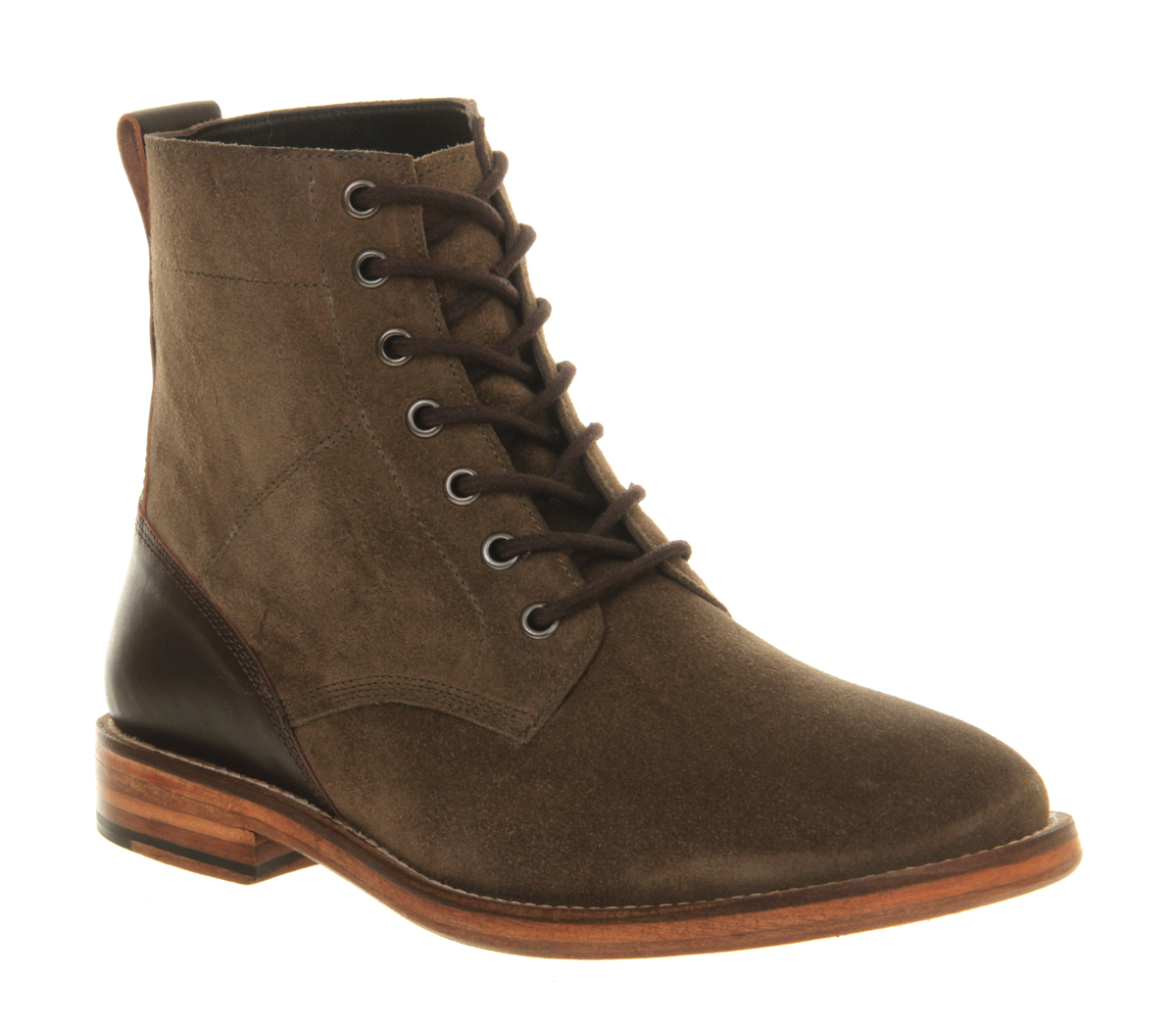Ask the MissusJack bootsOlive Suede Chocolate Leather